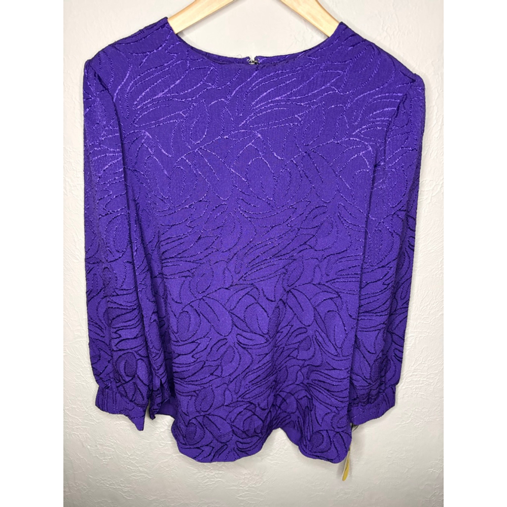 British Lady Purple Blouse Skirt Set NWT 14P